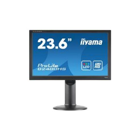 Image of Iiyama Prolite B2480hs (23.6 Inch) Led Backlit Lcd Monitor 1000:1 300cd/m2 (1920x1080) 2ms D-sub/dvi-d/hdmi (black)