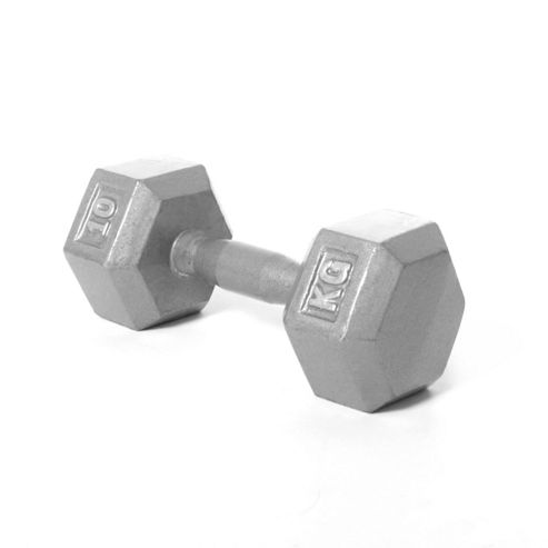 Image of Body Power 10kg Hex Dumbbell (x1)