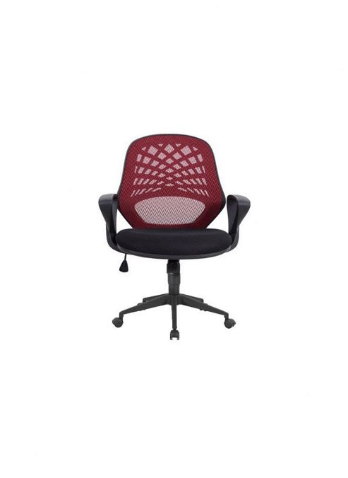 Image of Home & Haus Lattice Mid-back Mesh Executive Chair - Red