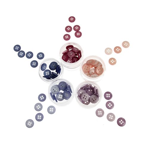 Image of Button Stacker - Gingham Pastel