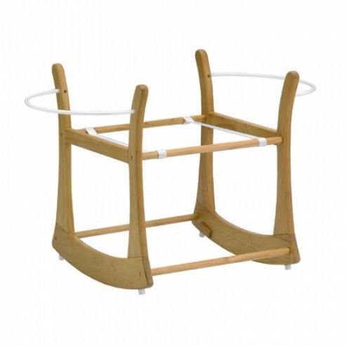 Image of East Coast Rocking Moses Basket Stand - Natural