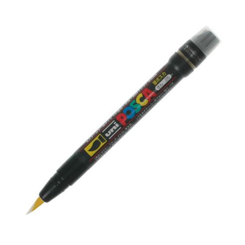 Image of Uni Pcf-350 Posca Brush Markers Gold