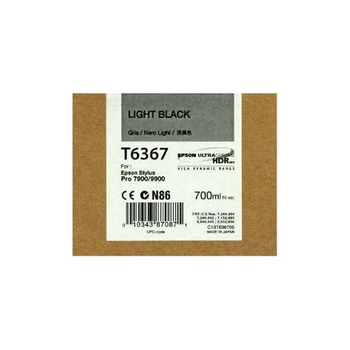 Image of Epson T6367 Ink Cartridge - 700ml (light Black) For Epson Stylus Pro 7900/9900