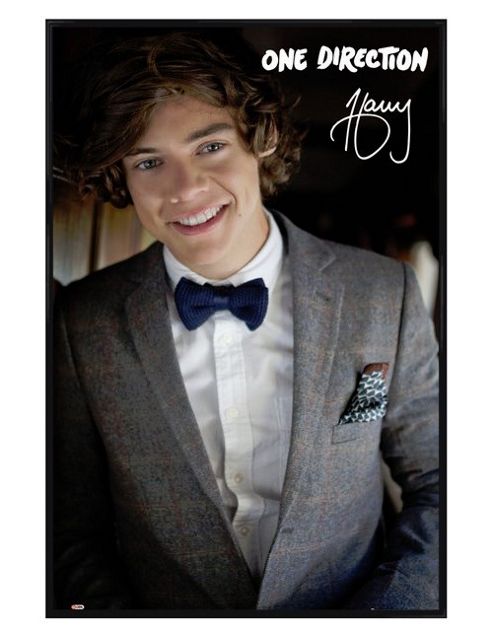 Image of One Direction Gloss Black Framed Harry Styles 1d Poster