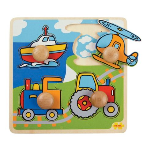Image of Bigjigs Toys Bj519 My First Peg Puzzle Transport