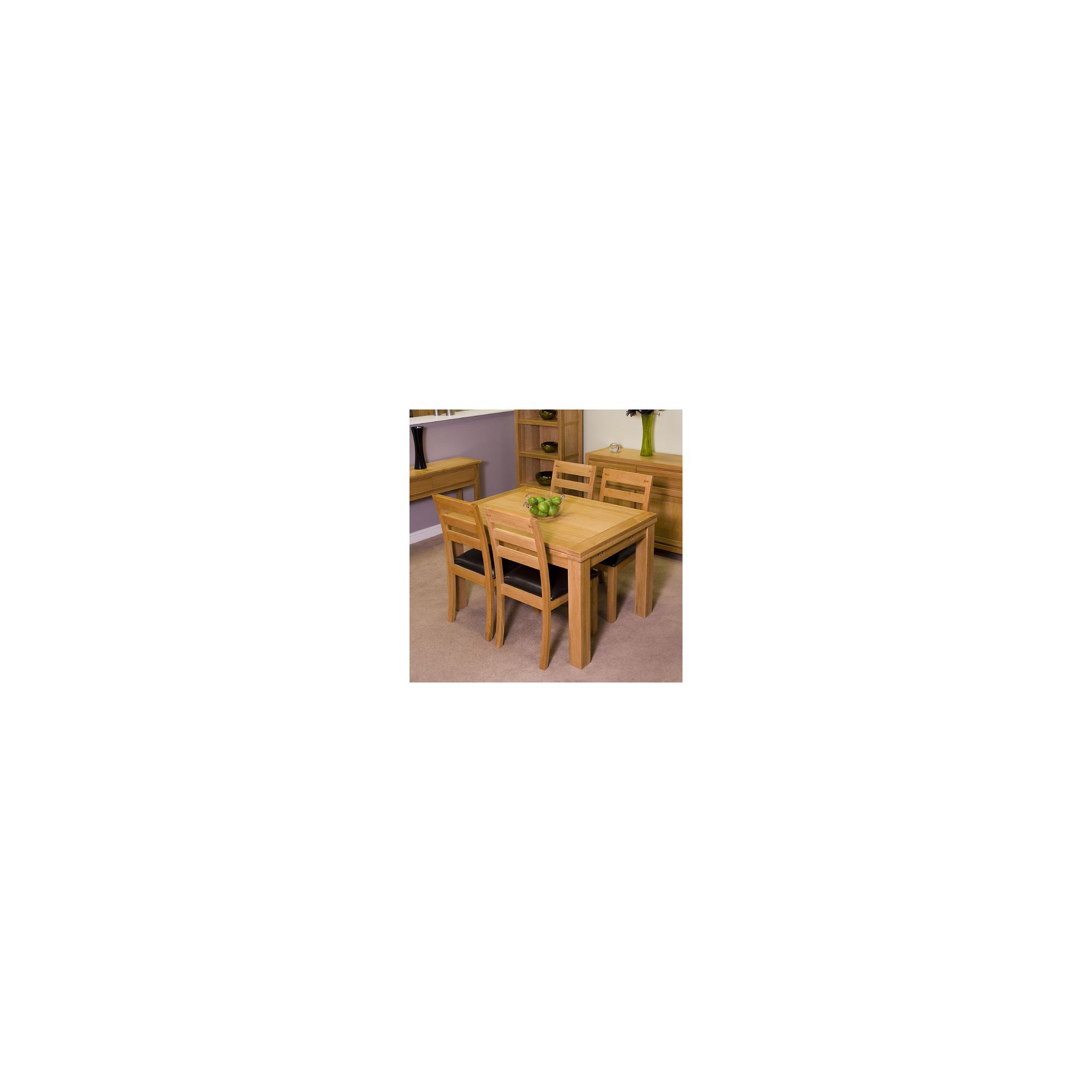 G&P Furniture Somerset Square Extending Draw-Leaf 5 Piece Dining Set at Tesco Direct