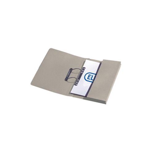 Image of Elba Stratford Transfer Spring File Recycled Pocket 315gsm 32mm Foolscap Buff Ref 100090145 [pack 25]