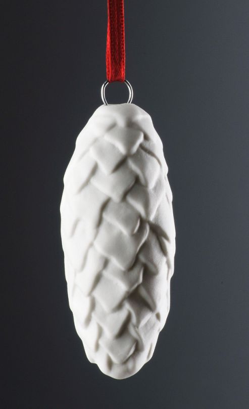Image of Weimar Large Pine Cone Christmas Tree Decoration (set Of 2)