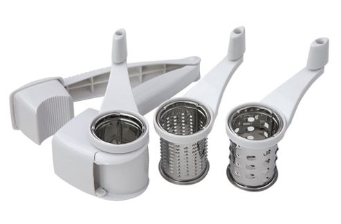 Image of Faringdon Rotary Grater Set (includes 3 Graters) S/s, Plastic