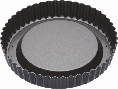 Image of Kitchencraft Master Class Non-stick Raised Loose Base Fluted Flan Tin