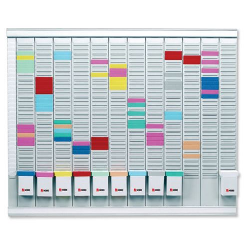 Image of Nobo Maxi T-card Kit 32 Slot 12x Size 2 Panels 1x Index Panel Plus Cards Links And Inserts Ref 32938864