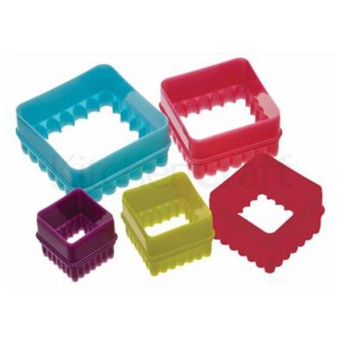 Image of Colourworks Five Piece Square Cookie Cutters Set