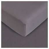 Tesco Double Fitted Sheet, Charcoal Quartz