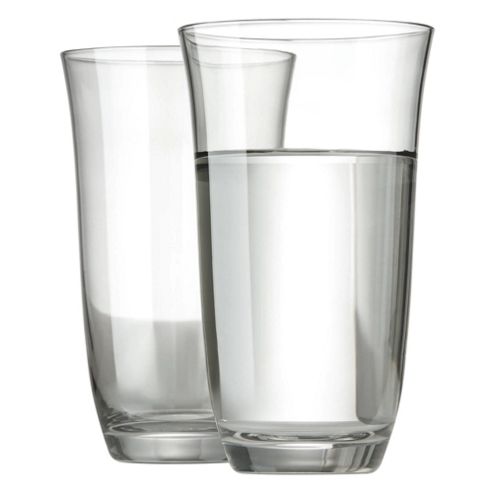 Image of Tesco 2 Pack Silver Lustre Hi Ball