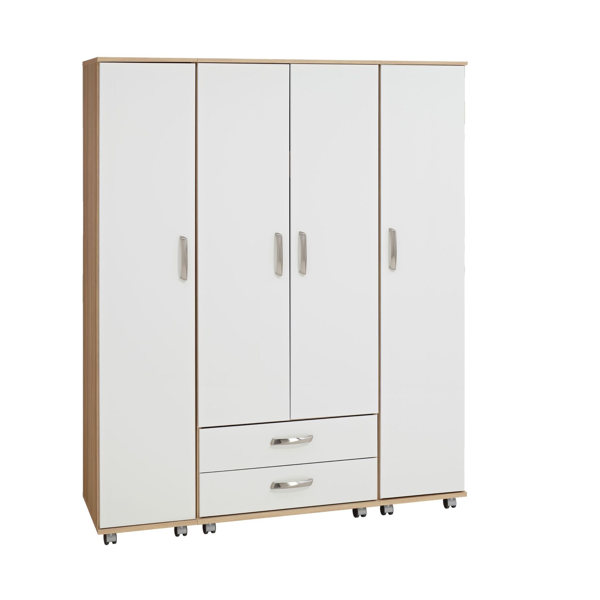 Ideal Furniture Regal 4 Door Wardrobe in white at Tescos Direct