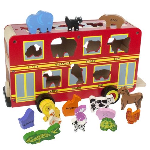 Image of Bigjigs Toys Bj650 Red Bus Sorter