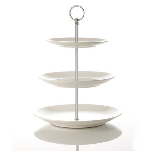 Image of White Basics 3 Tier Cake Stand