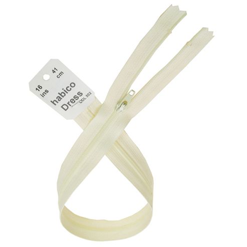 Image of Dress Zip - 41cm - Cream