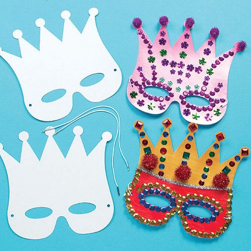 Image of Design A Crown Craft Mask (pack Of 12)