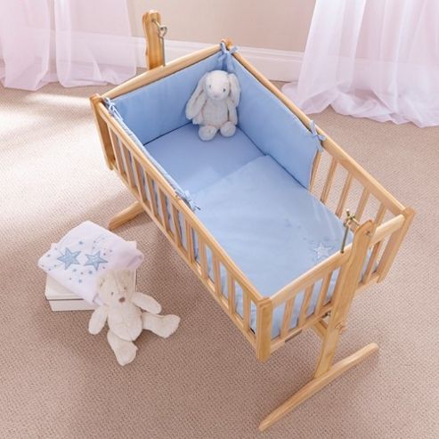Image of Clair De Lune 2pc Crib Bedding Set (starburst Blue)