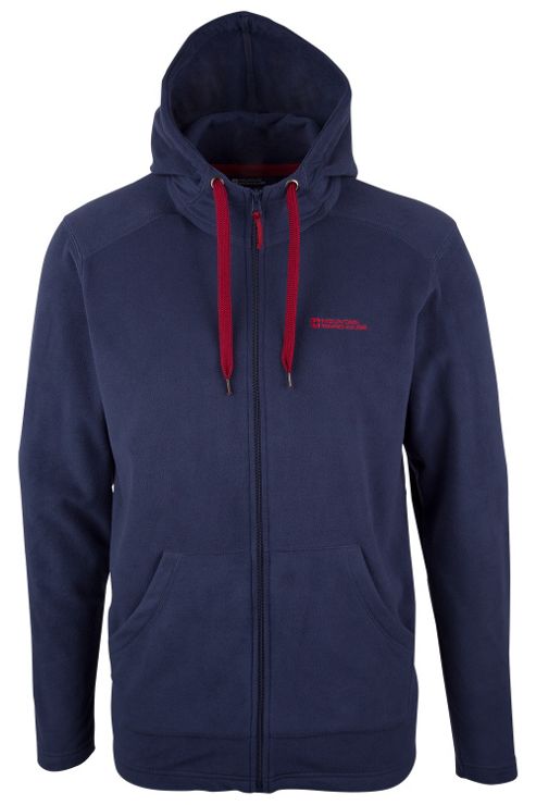 Image of Camber Mens Micro Fleece Microfleece Hoody - Blue