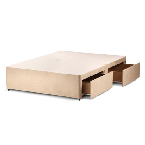 Image of Sleepsnug Classic Divan Base - Double (4ft 6') - Sprung Edge - 4 Drawer Storage
