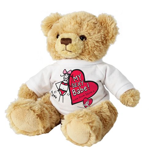 Image of Personalised Sexy Babe Valentine Teddy Bear