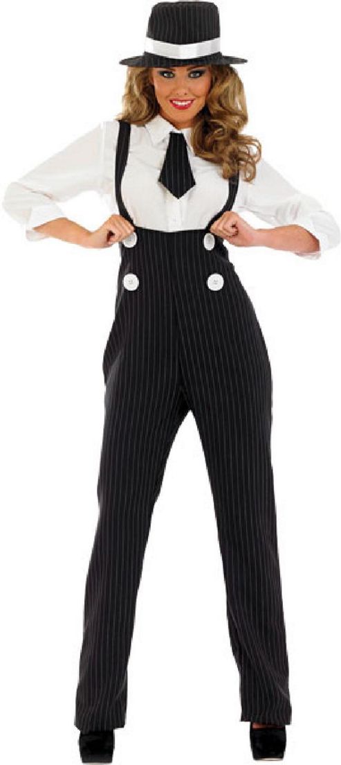 Image of Black Lady Gangster - Adult Size: 12-14