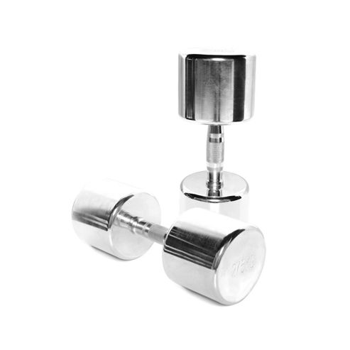 Image of Body Power 27.5kg Ergo Chrome Dumbbells (x2)