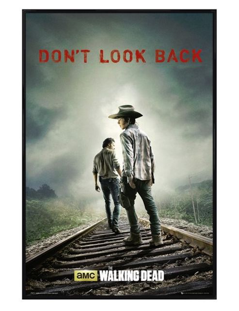 Image of Gloss Black Framed The Walking Dead Don't Look Back Poster
