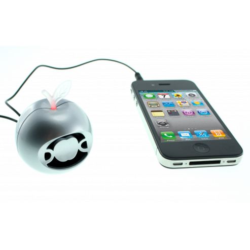 Image of Musibytes Mb36025 Apple Byte Speaker - Silver