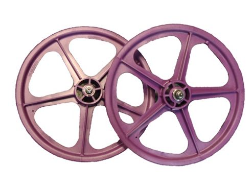 Image of Skyway Tuff Ii Purple 20" Bmx Wheelset