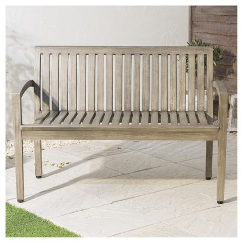 Image of Porto Distressed Effect Wooden Bench