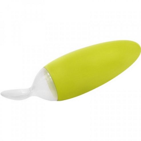 Image of Boon Squirt Food Dispensing Spoon In Green