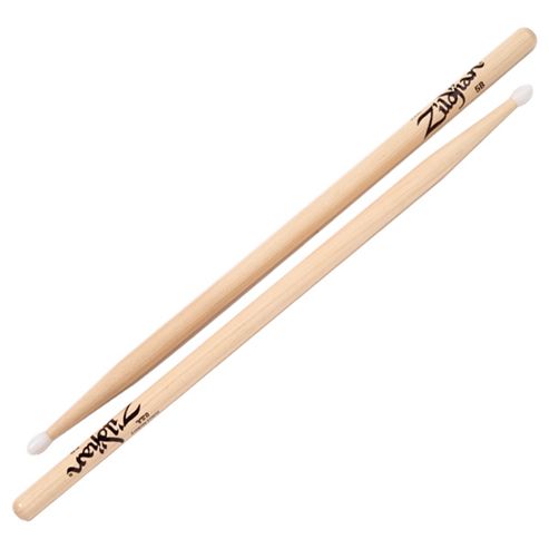 Image of Zildjian 5b Nylon Tip Hickory Drumsticks - Pair