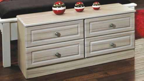 Image of Welcome Furniture Pembroke 4 Drawer Bed Box - Driftwood