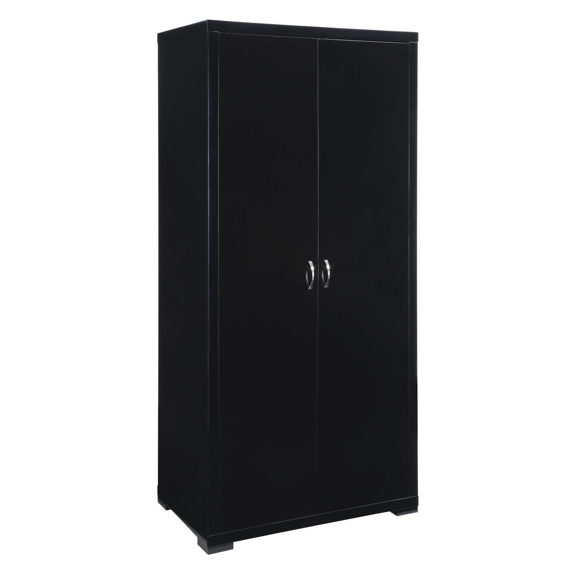 Home Zone Solar Two Door Wardrobe - Black at Tesco Direct