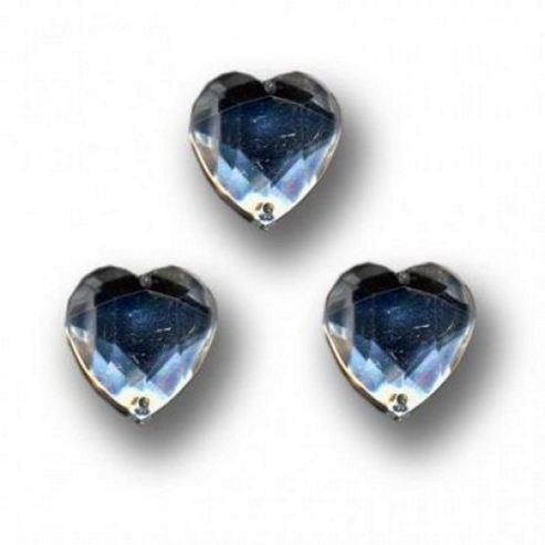Image of Sm Heart Stone 11x10mm Cry 100