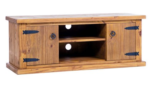 Image of Core Products Fh709 Pine Wide Tv Stand