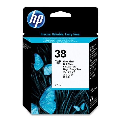 Image of Hp 38 Photo Pigment Ink Cartridge - Black