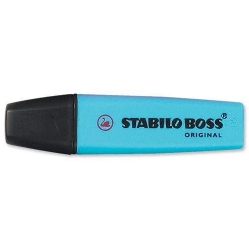 Image of Stabilo Boss Highlighters Chisel Tip 2-5mm Line Blue [pack 10]