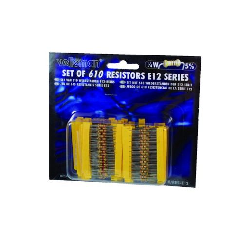 Image of 610 Piece E12 1/4w Resistor Starter Pack