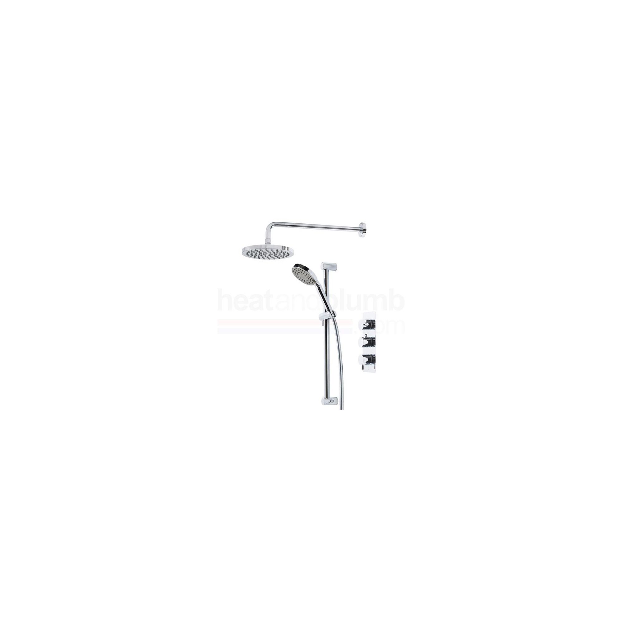 Tavistock Kinetic Thermostatic Triple Concealed Shower Valve with Round Shower Head & Multi Function Handset at Tesco Direct