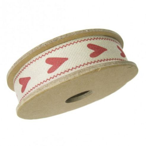 Image of Ribbon Reel - Red Long Hearts