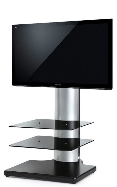 Image of Origin Ii S2 Flat Panel Tv Stand In Black And Silver