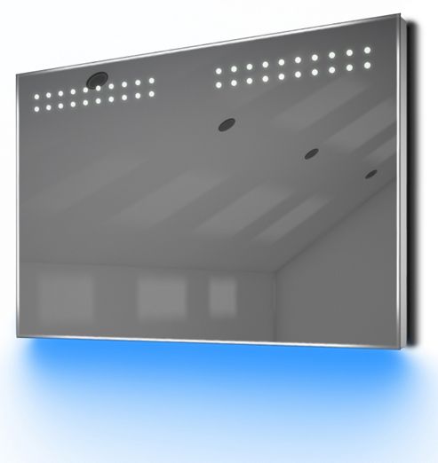 Image of Ambient Shaver Led Bathroom Illuminated Mirror With Demister Pad & Sensor K14sb