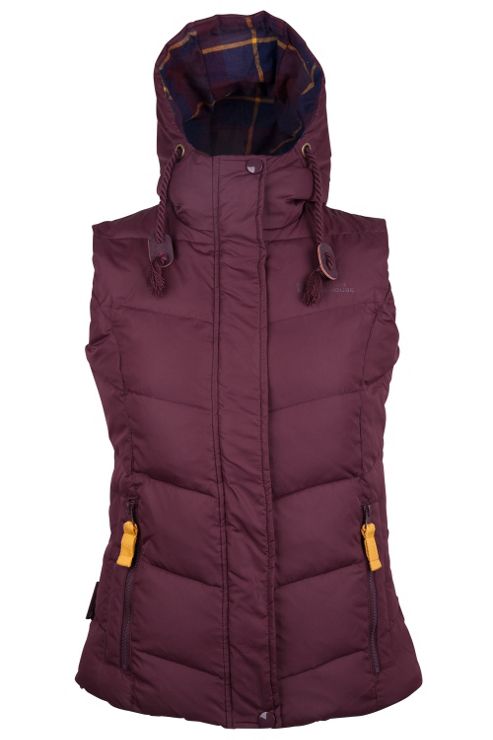 Image of Shiver Womens Down Padded Gilet - Red