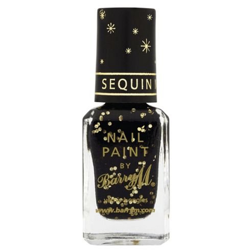 Image of Barry M Sequin Nail Paint 3 Black 10ml