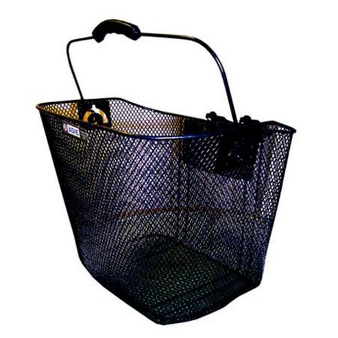 Image of Adie Black Mesh Basket Plastic Holder