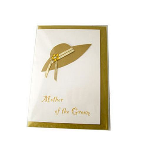 Image of Little Gem Gold Mother Of The Groom Wedding Card